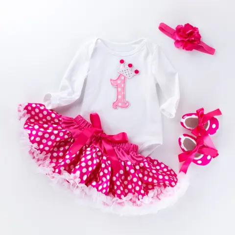 Polka Dot Skirt Fashion Suit