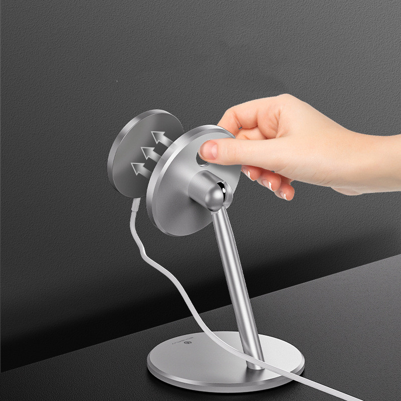 Wireless charging support desktop vertical support