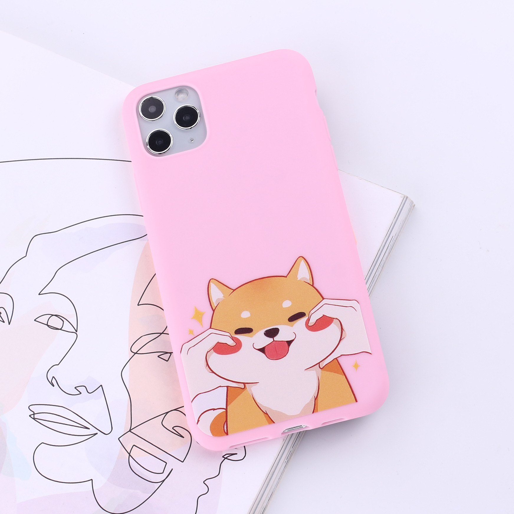 Compatible with Apple , Frosted soft shell TPU full protective cover