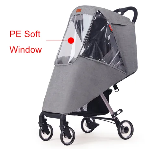 Stroller Rain Cover Baby Carriage Wind Umbrella Car