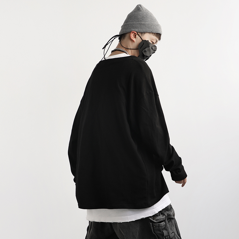 Tide brand round neck long sleeve T-shirt male ins