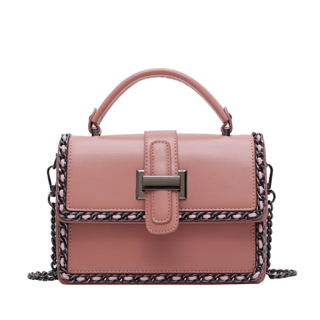 One shoulder fashion small square bag Pink - Shop at LoveMi