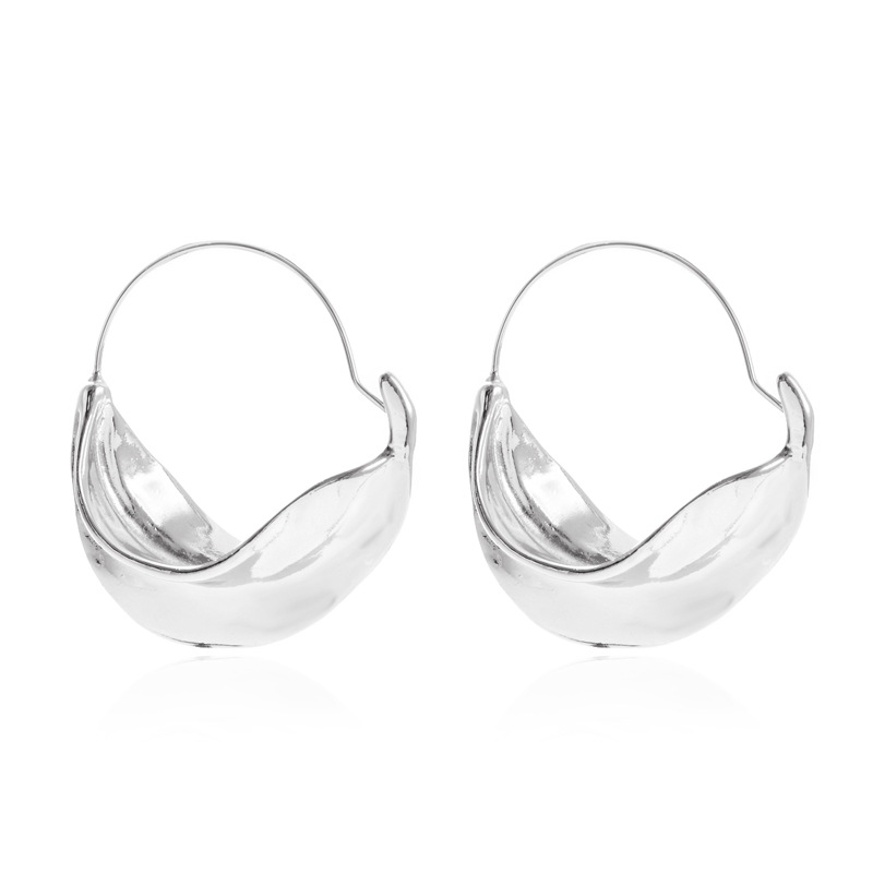 Women's fashion semicircular bump earrings