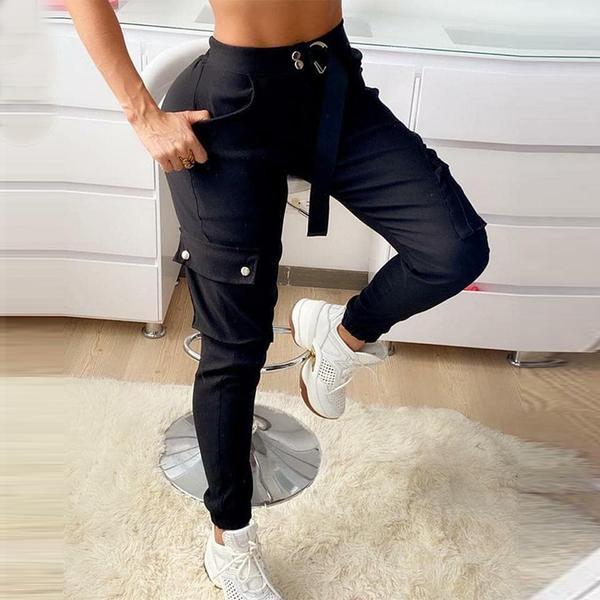 European and American new style webbing cargo pants