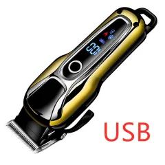 Lithium battery LCD hair clipper, razor, electric hair clipper - Usb - View 1