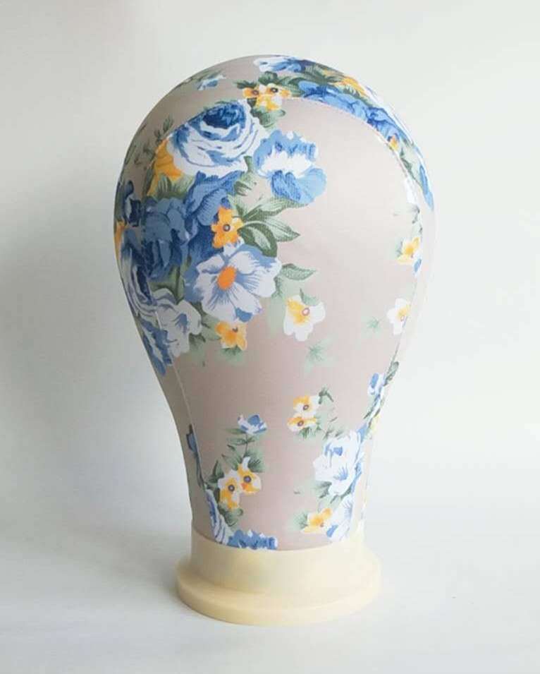 Canvas head mold for finishing wig shape Blue - Shop at LoveMi