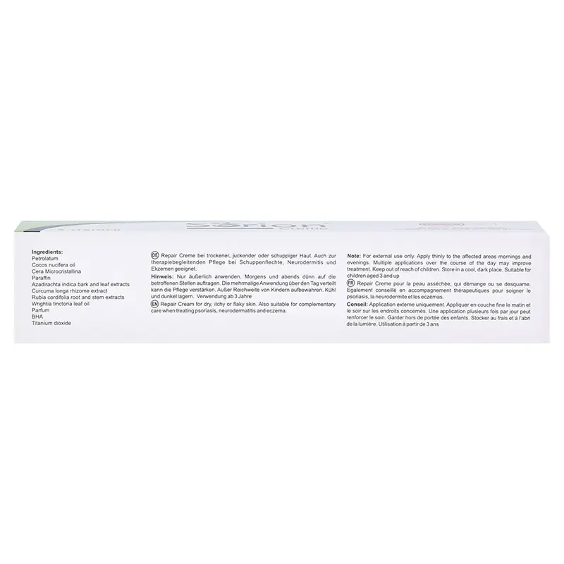 Natural ingredients dry itchy redness problem cream