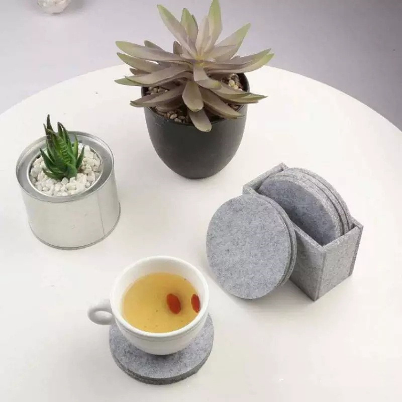 Felt mat round set