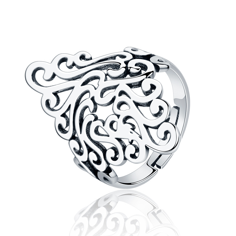 Hollow original design index finger ring