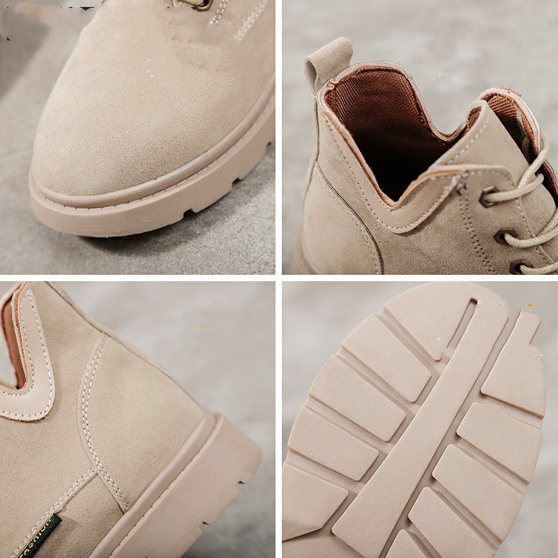 Female short boots net red all-match student 