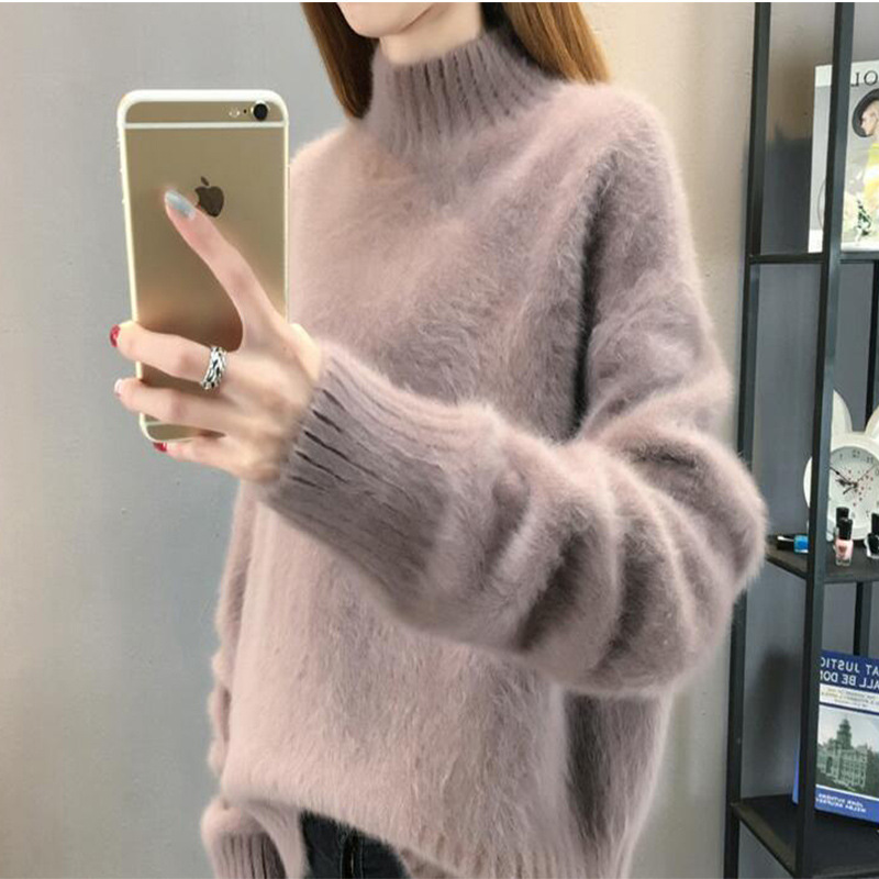 Mori half high neck bottoming sweater women