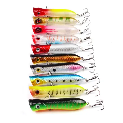 Popalua 8CM-12g Black Hook Plastic Fishing Lure