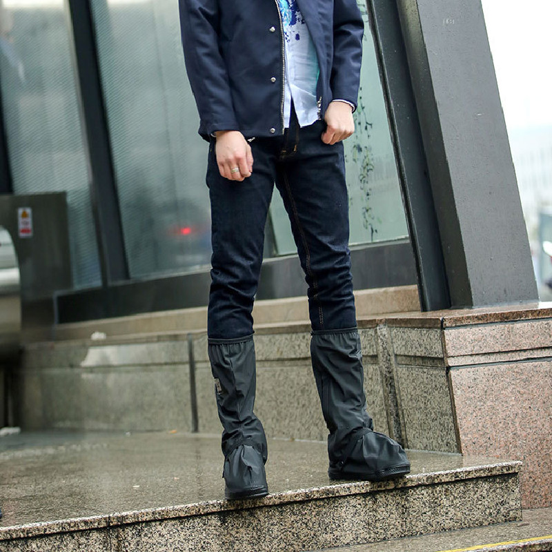 Riding rain boots shoe covers wear-resistant outdoor non-slip thickened portable waterproof