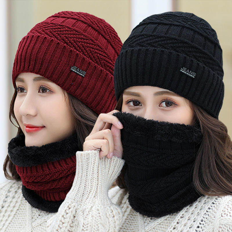 Cold proof knitted hat for cycling in autumn and winter