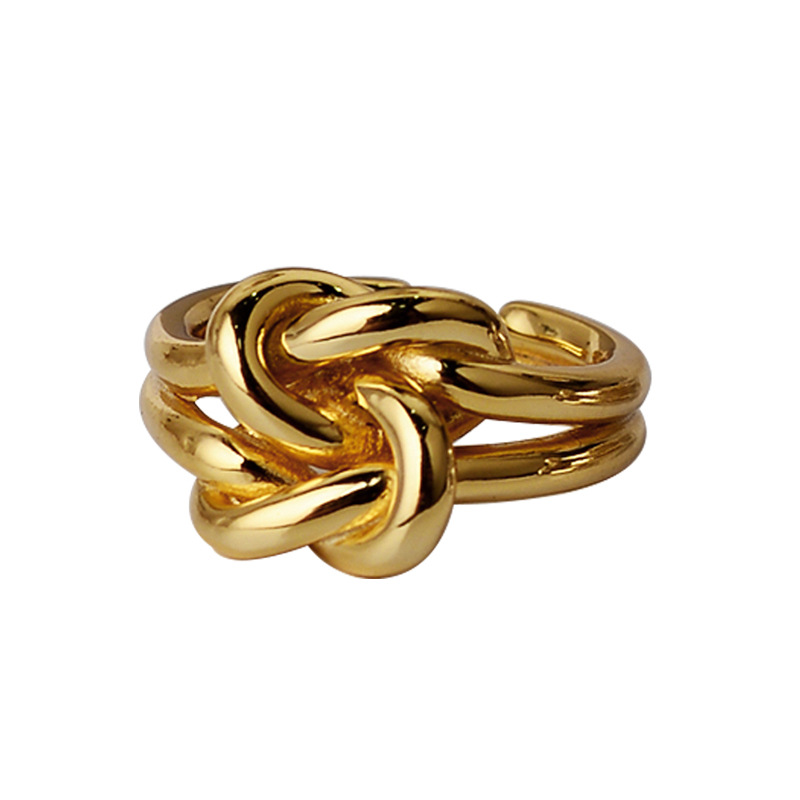 Women's multilayer winding silver ring