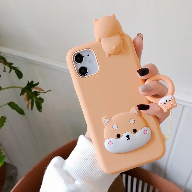 Compatible with Apple, Cartoon silicone protective sleeve