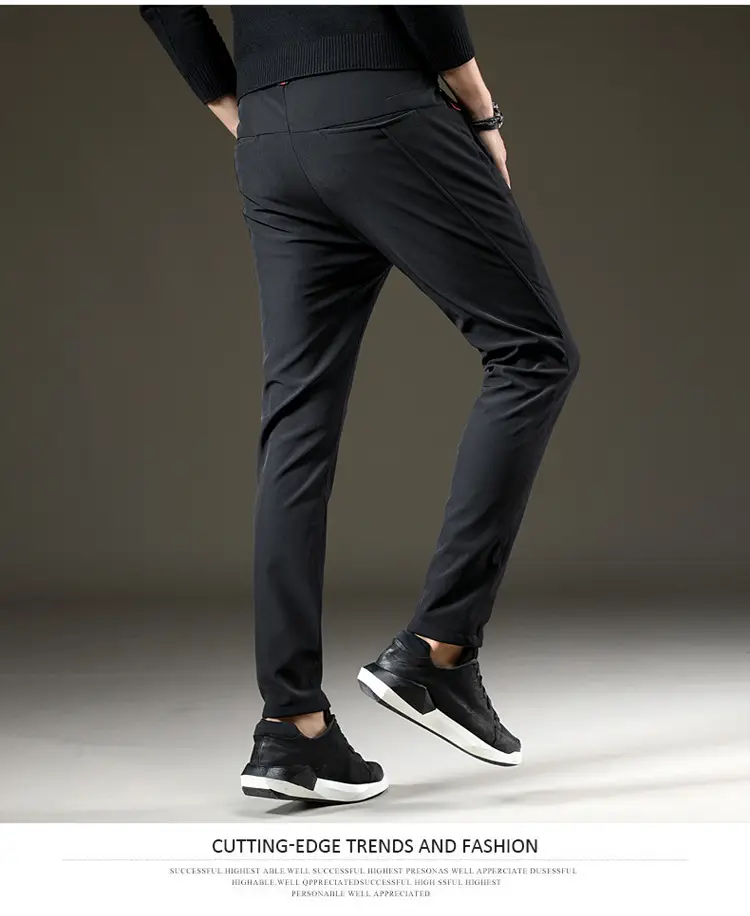 Men's winter velvet warm trousers