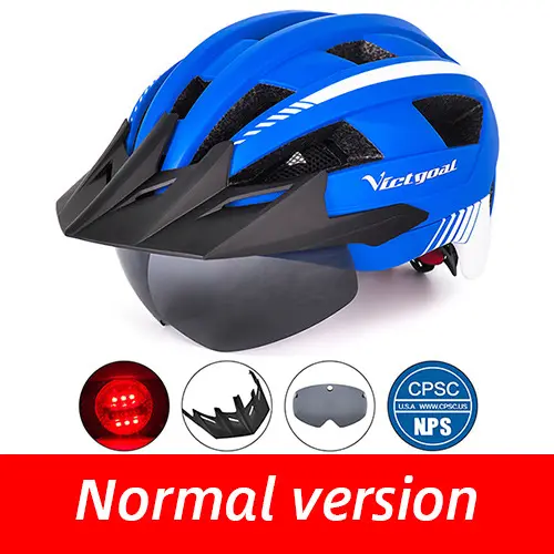 Driving helmet LED USB rechargeable bicycle