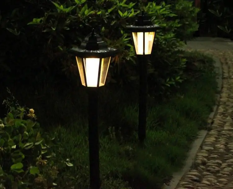 Outdoor solar hexagonal wall light, garden light