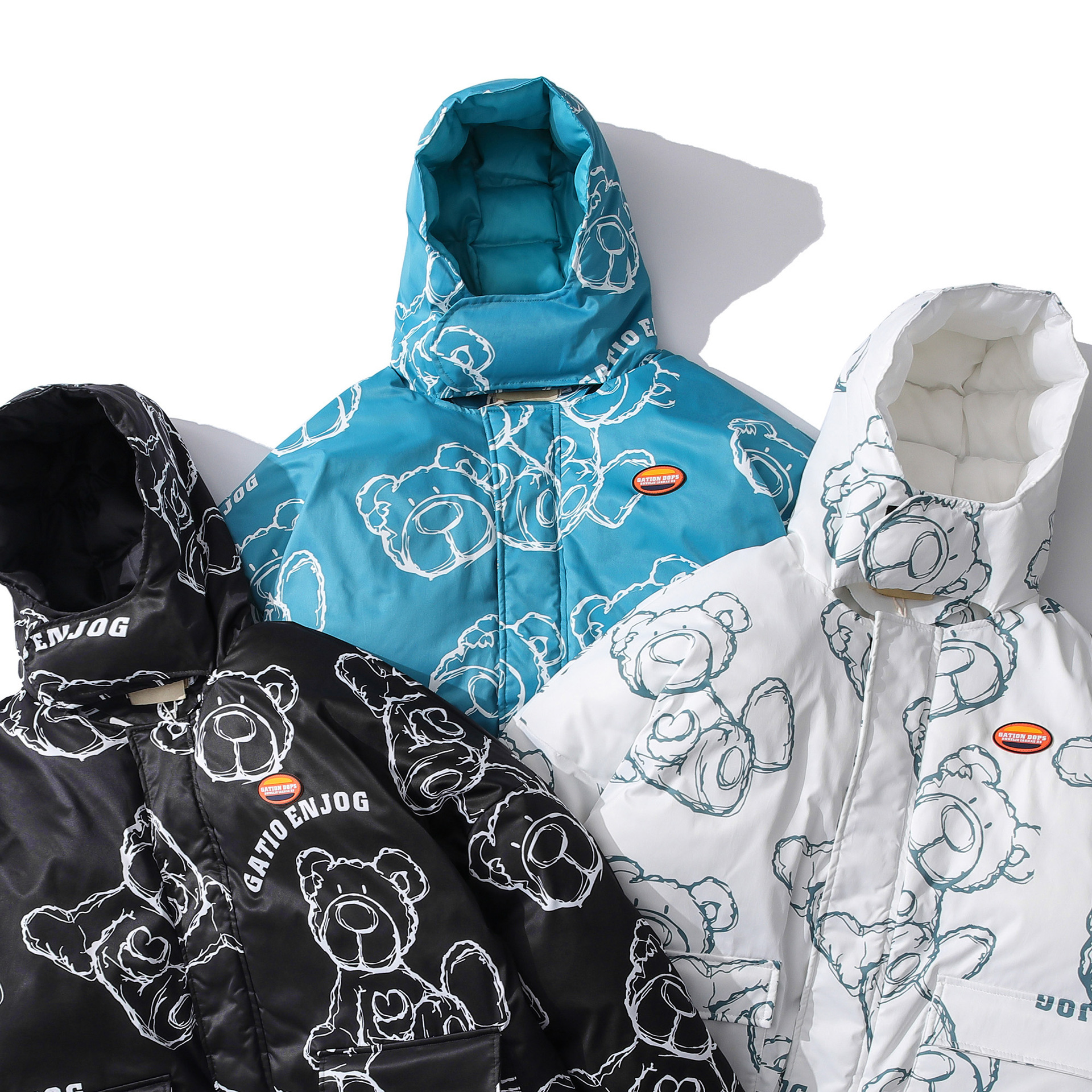 Loose Hooded Cotton Jacket Student Cotton Workwear Jacket