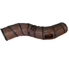 Cat toy S-shaped cat tunnel foldable cat tunnel - Black Grey - View 1