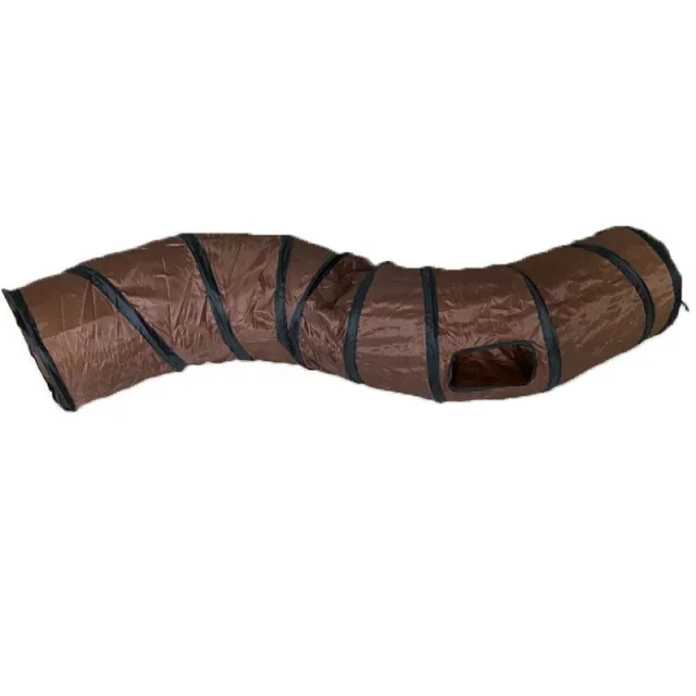 Cat toy S shaped cat tunnel foldable cat tunnel Black Grey - Shop at LoveMi