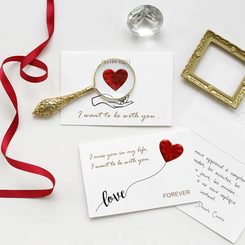 Solid Red Heart Greeting Card