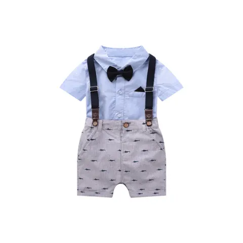 Baby Boy Short Sleeve Suit Summer British Overalls
