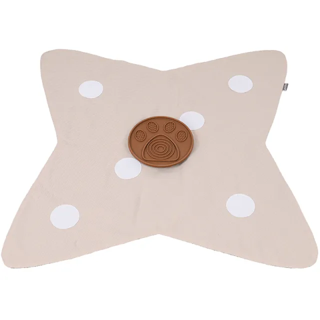 Sniffing pet mats full set of dog food mats DIY petals consume energy slow food training supplies Beige Cushion - Shop at LoveMi