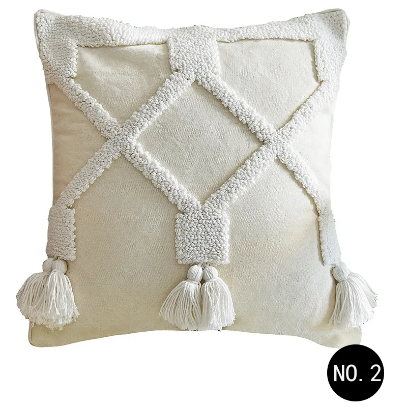 Nordic Throw Pillow Moroccan Tufted Simple Pillowcase Pillow - 2 Style