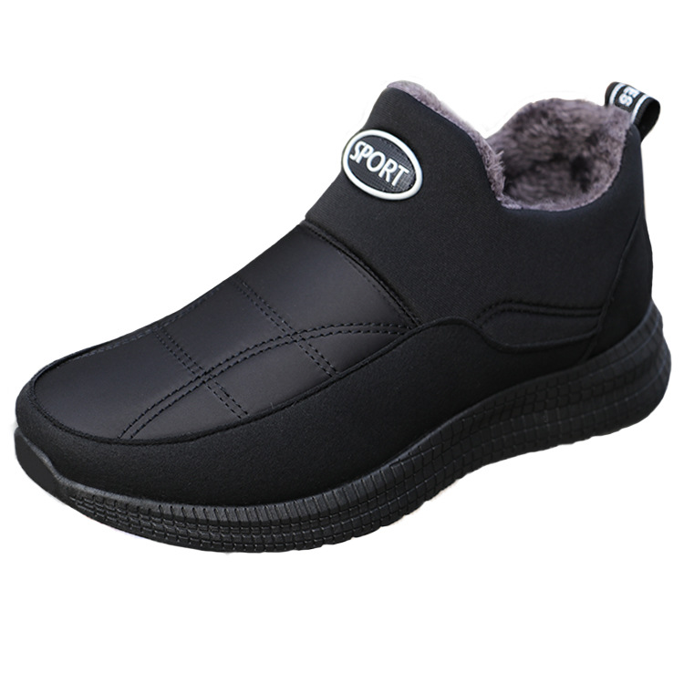 Men's plus cashmere warm casual shoes