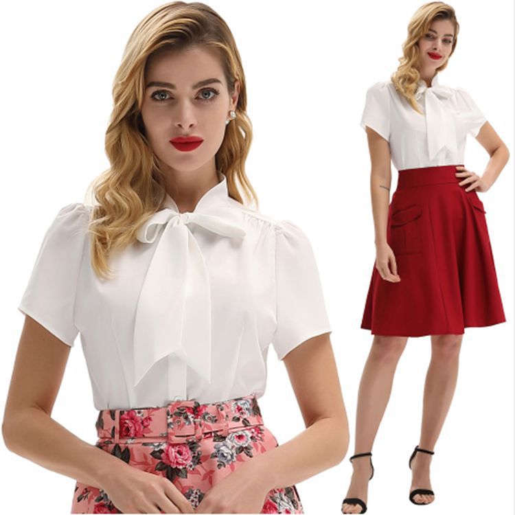 Ladies summer colored short shirt
