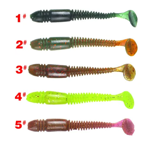 Bionic Fishing Lure Soft Bait T Tail Worm