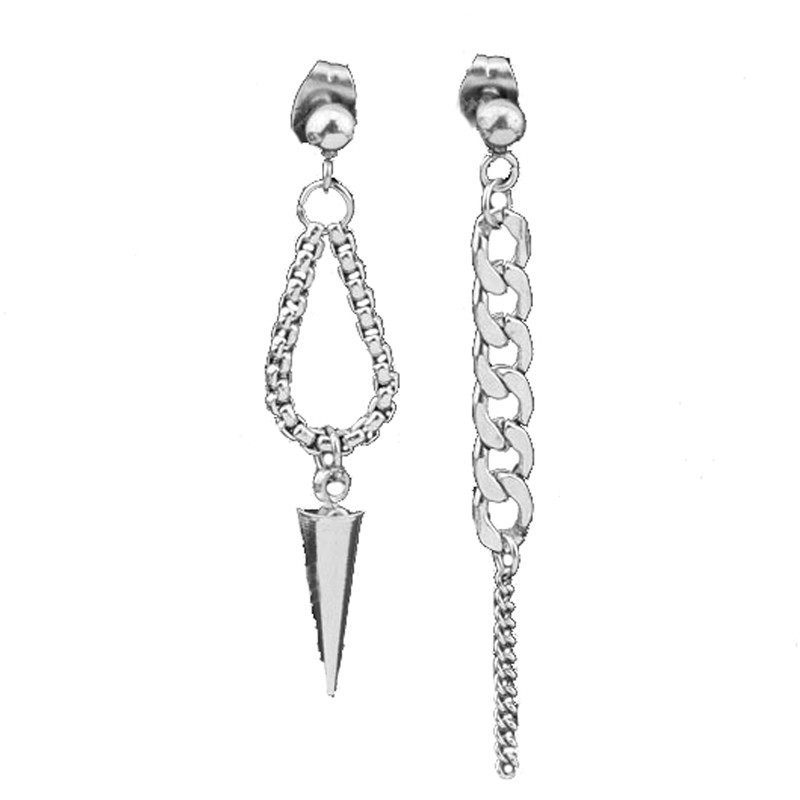 Men's titanium steel cold wind earrings earrings