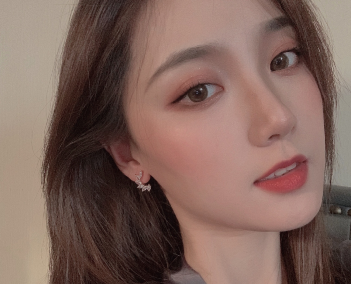 Flash refined stud short style temperament earrings