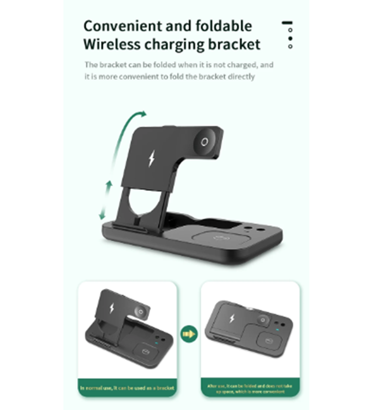 Mobile phone holder watch headset wireless charger - Image 5