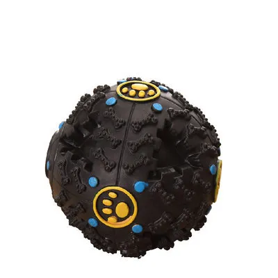 Pet Dog Treat Trainning Chew Sound Food Dispenser Toy Squeaky Giggle Ball – image 4