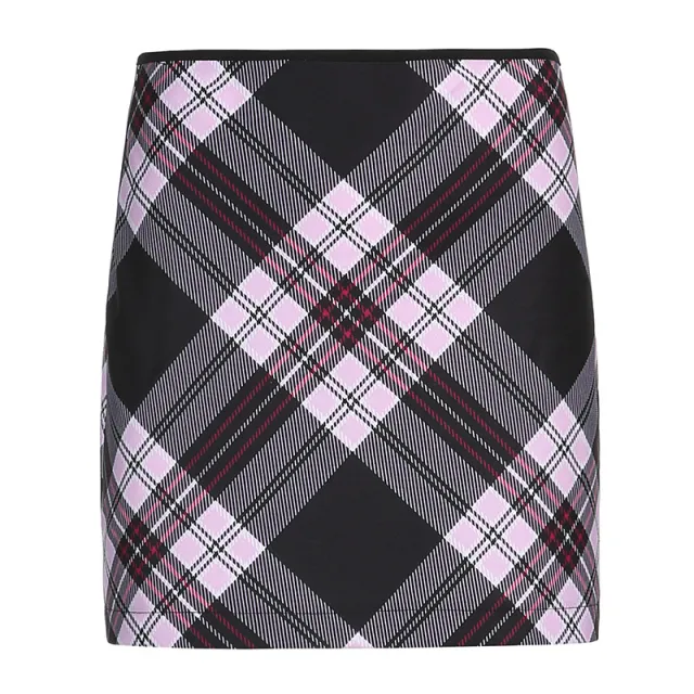 Explosive skirt women's autumn new British style Pink - Shop at LoveMi
