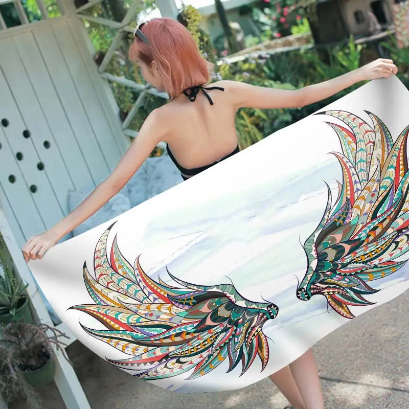 Rectangular beach towel digital printing