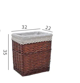 Household dirty clothes woven storage basket Brown - Shop at LoveMi