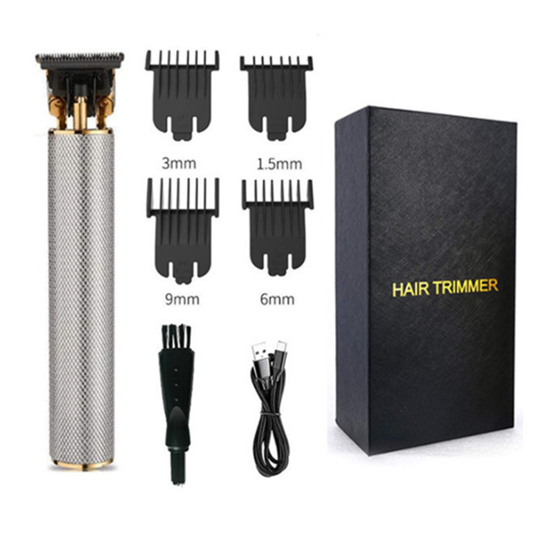 T9 oil head electric hair clipper razor knife carving hair clipper Silver - Shop at LoveMi