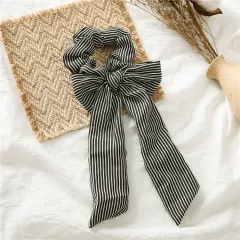 European and American new hair tie knotted rabbit ear headdress - Black Bow - View 1