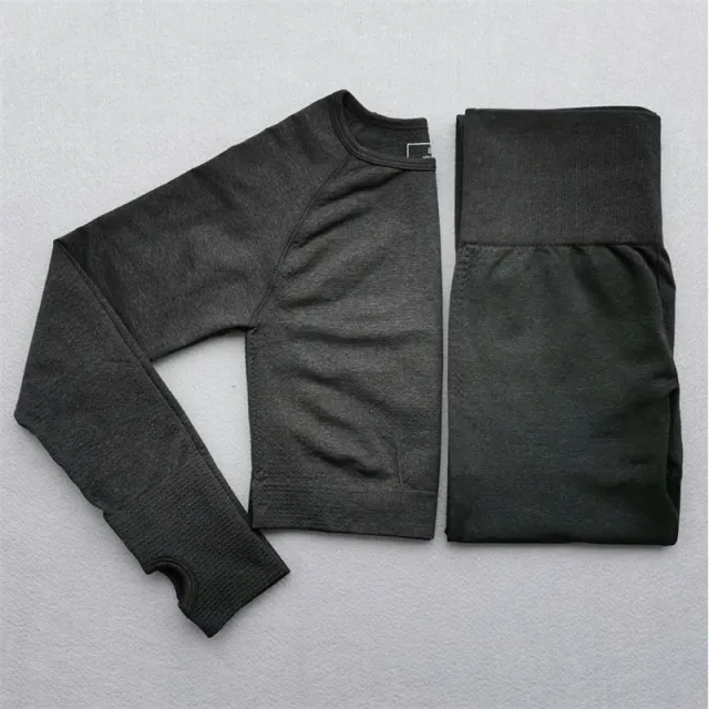 Seamless leggings sports suit Black - Shop at LoveMi