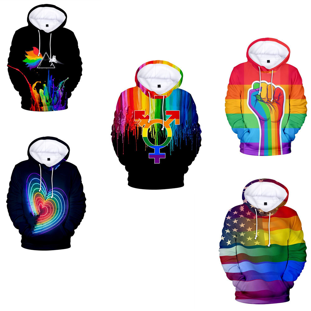 3D printed men's and women's hoodies