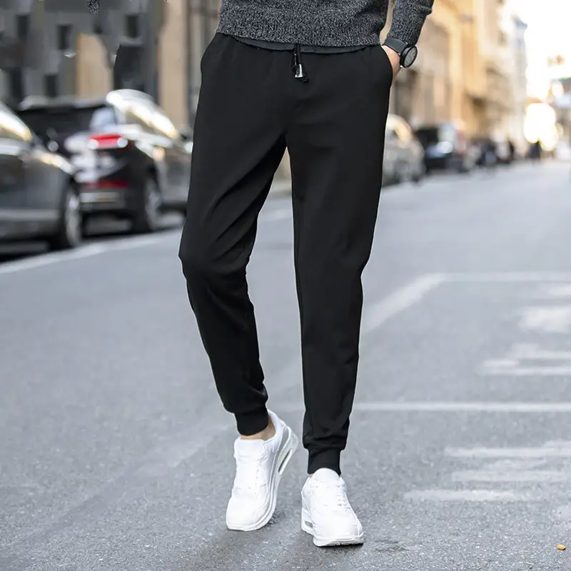 Tie waist casual trousers men's sports pants