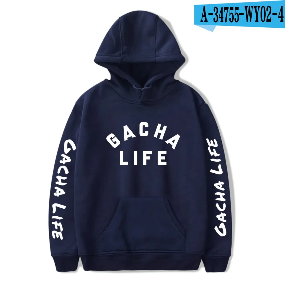 Gacha life2D casual fashion printed hoodie - 1 Navy