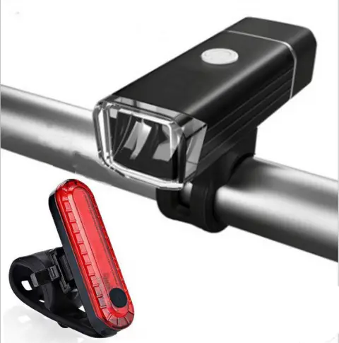 Bicycle Front Light USB Rechargeable Aluminum Alloy