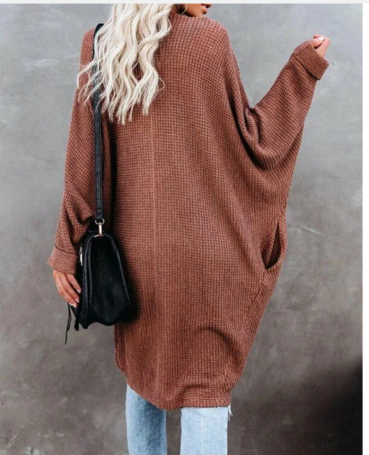 New loose knit cardigan with large pockets