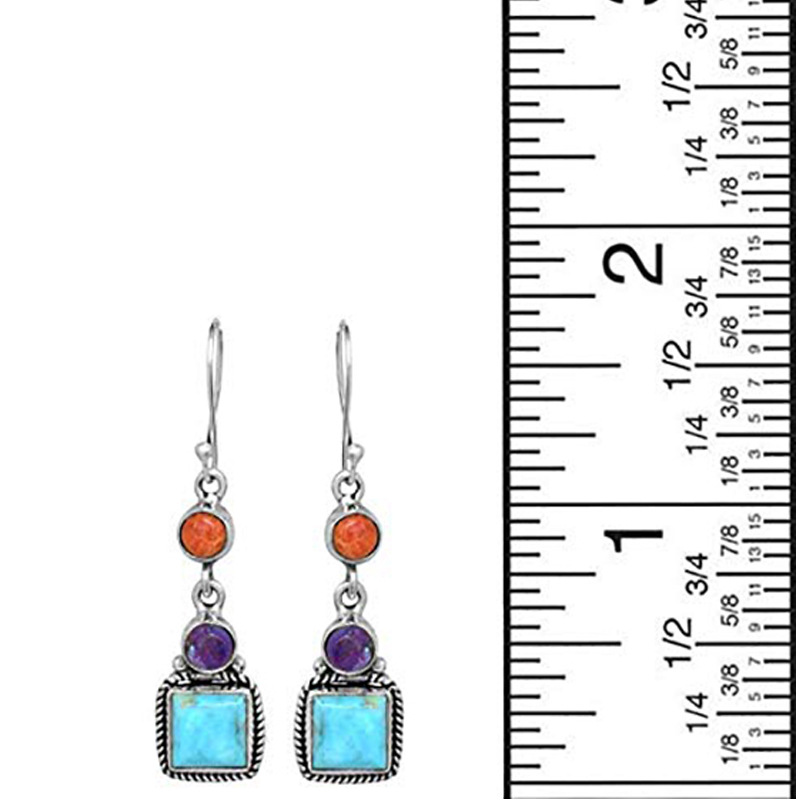 Southwest Gem Bridal Earrings