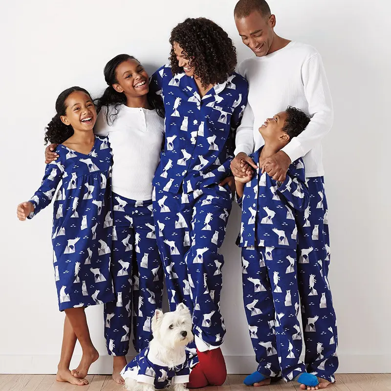 Home service suit, casual printed two-piece pajamas